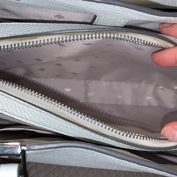 White/grey Kate Spade bag - Picture 4 of 8